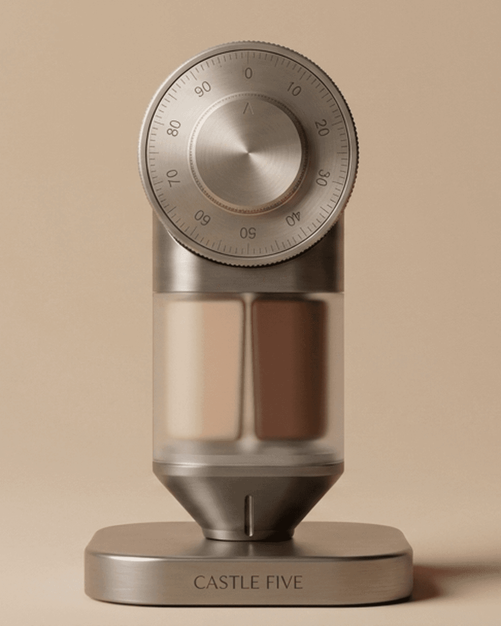 THE DIAL foundation package visual direction with a front dial and two visible cartridges